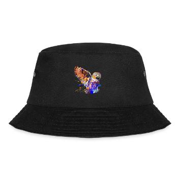 Colourful Owl - Bucket Hat - black - Front - Lela (165cm)