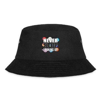 Never Stop Looking Up Astronom - Bucket Hat - Schwarz - Vorne - Lela (165cm)