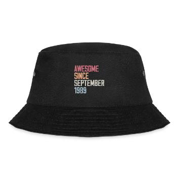 Bogosse born in September 1989 birthday present - Bucket Hat - black - Front - Lela (165cm)