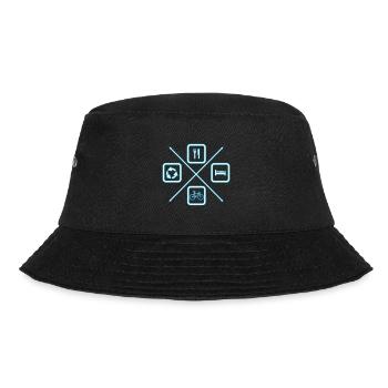 The life cycle of cyclists, bicycles, cyclists - Bucket Hat - black - Front - Lela (165cm)