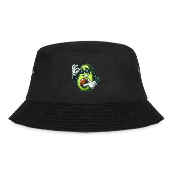 Cool Avocado Vegan Cartoon Comic Sunglasses - Bucket Hat - black - Front - Lela (165cm)