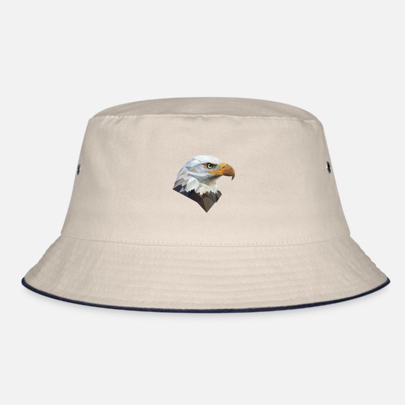 Conception de logo Eagle Head Low Poly Art Bob