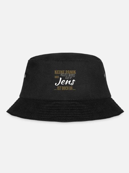 Jens - Keine Panik - lustiges Geschenk - Bucket Hat - Schwarz