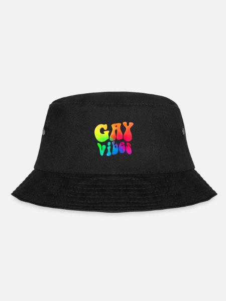 gay vibes / Gay Gay, CSD Gay Pride Design - Bucket Hat - black