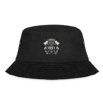 Legendärer Holzfäller Geboren 1991 Geschenk - Bucket Hat - Schwarz - Vorne - Lela (165cm)