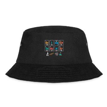 Lehrer für Naturwissenschaften Periodensystem - Bucket Hat - Schwarz - Vorne - Lela (165cm)