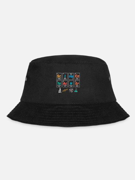 Lehrer für Naturwissenschaften Periodensystem - Bucket Hat - Schwarz