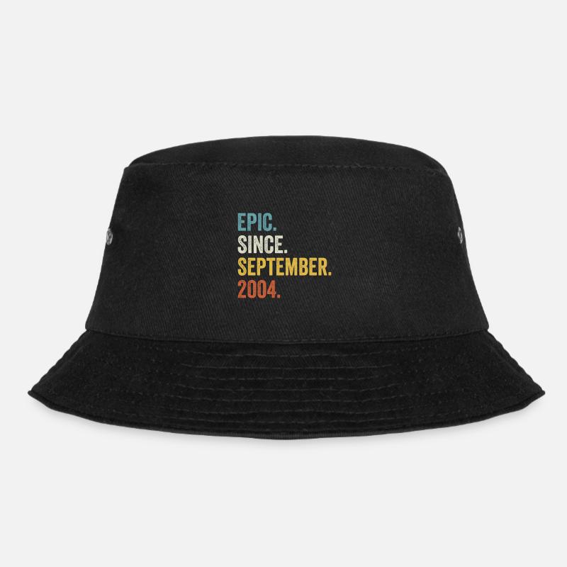 18 Years Old Epic Since September 2004 18th - Bucket Hat - black