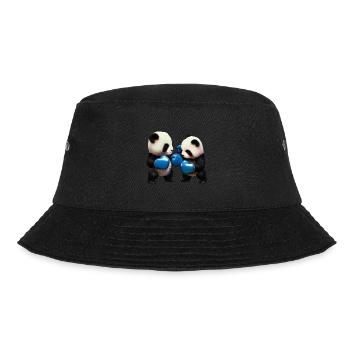 Fighting Panda Bears - Bucket Hat - black - Front - Lela (165cm)