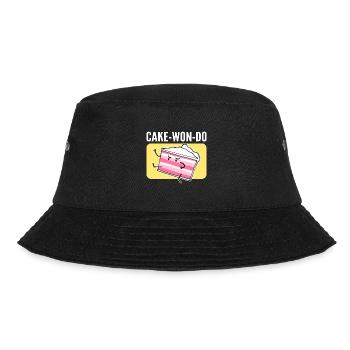 Lustiger Taekwondo Taekwondo Athlet - Bucket Hat - Schwarz - Vorne - Lela (165cm)
