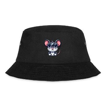 Mouse Rat VR Gamer Gaming Science Fiction - Bucket Hat - black - Front - Lela (165cm)