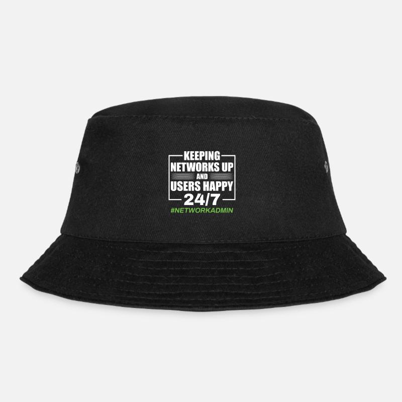 Network Administrator Network Engineer - Bucket Hat - black