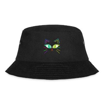 Chats Chat Chat Visage Rétro Années 80 Années 90 - Bob - noir - Devant - Lela (165cm)