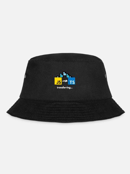 Transferring from Javascript to Typescript - Bucket Hat - black