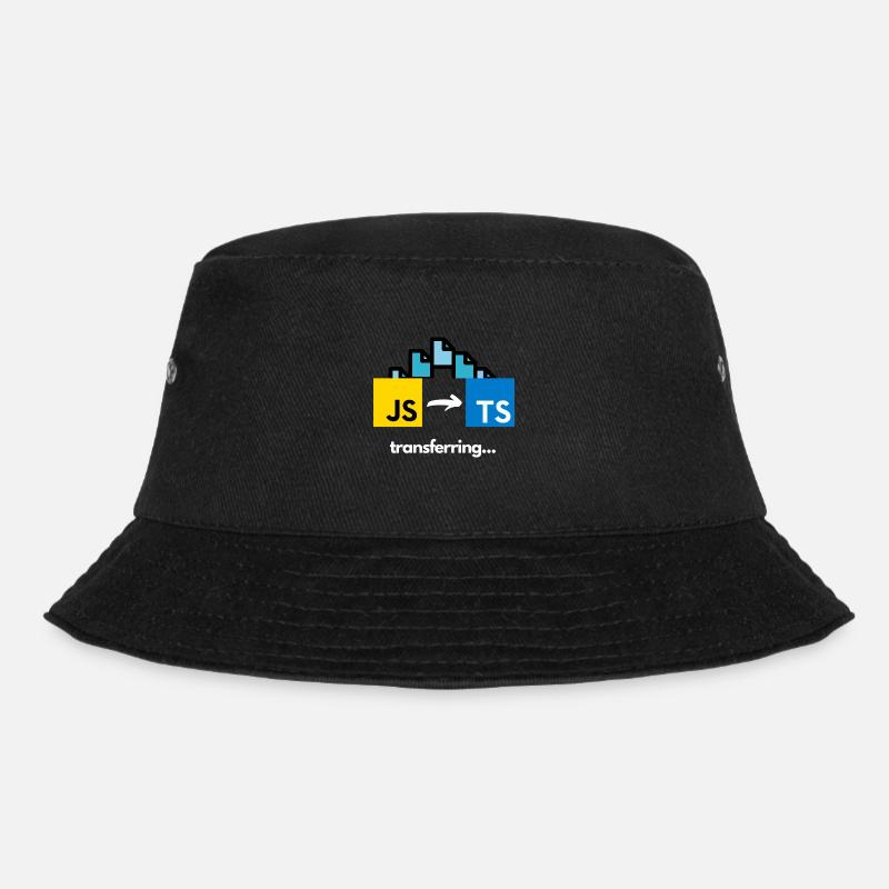Transferring from Javascript to Typescript - Bucket Hat - black