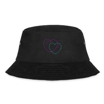 Heart Hearts Love Partenaire Partenariat Couple - Bob - noir - Devant - Lela (165cm)