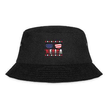 Sonnenbrille USA 4. Juli Merica - Bucket Hat - Schwarz - Vorne - Lela (165cm)