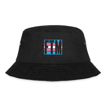 Female to Male / Transgender Pride Design - Bucket Hat - Schwarz - Vorne - Lela (165cm)