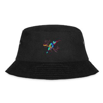 bunter kohlibrie (Vogelliebhaber) - Bucket Hat - Schwarz - Vorne - Lela (165cm)