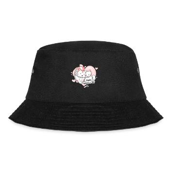 Chat motif Saint-Valentin - Bob - noir - Devant - Lela (165cm)