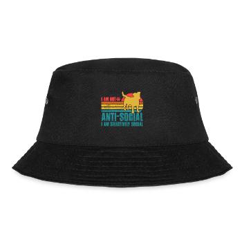 I am not anti-social I am selectively Jack Russell - Bucket Hat - black - Front - Lela (165cm)