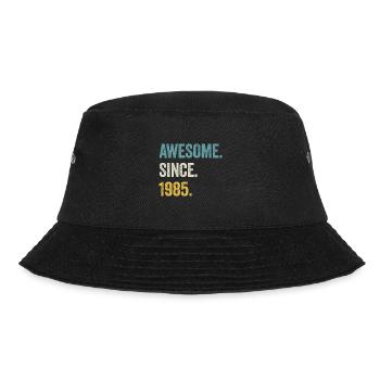 39 Years Old Awesome Since 1985 39th Birthday - Bucket Hat - black - Front - Lela (165cm)