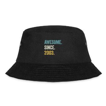 21 Years Old Awesome Since 2003 21st Birthday - Bucket Hat - black - Front - Lela (165cm)