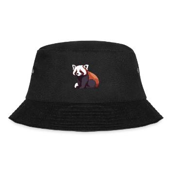 Roter Panda - Bucket Hat - Schwarz - Vorne - Lela (165cm)