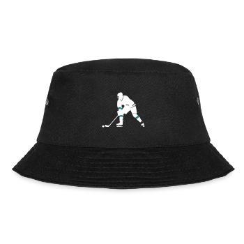Ice Hockey Spieler Symbol - Bucket Hat - Schwarz - Vorne - Lela (165cm)