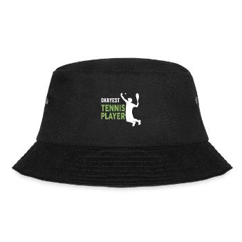 Okayster Tennisspieler - Bucket Hat - Schwarz - Vorne - Lela (165cm)