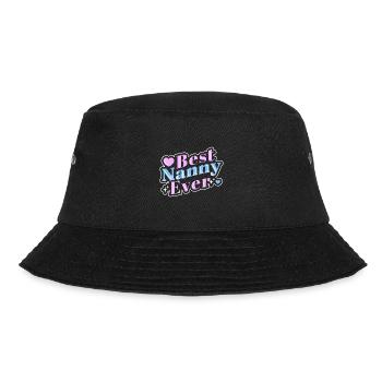 Nanny Babysitterin Tagesmutter - Bucket Hat - Schwarz - Vorne - Lela (165cm)