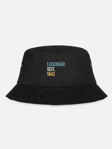 80 Jahre Legendär Seit 1943 80. Geburtstag - Bucket Hat - Schwarz