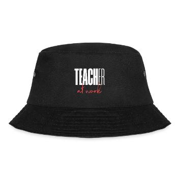 Teacher at work - Bucket Hat - Schwarz - Vorne - Lela (165cm)