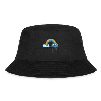 Rainbow Cloud - Bucket Hat - black - Front - Lela (165cm)