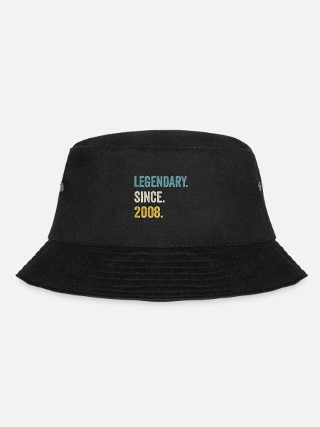 17. Geburtstag 17 Jahre Legendary Since 2008 - Bucket Hat - Schwarz