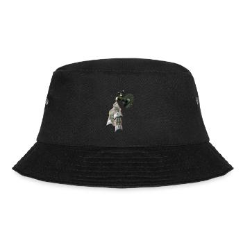 Geldhahn - Bucket Hat - Schwarz - Vorne - Lela (165cm)
