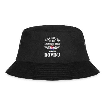 Rovinj Sehnsucht – Mediterranes Paradies in Istrie - Bucket Hat - Schwarz - Vorne - Lela (165cm)