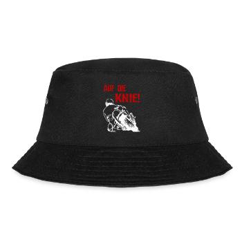 Motorrad - Auf die Knie Superbike - T-Shirt - Bucket Hat - Schwarz - Vorne - Lela (165cm)