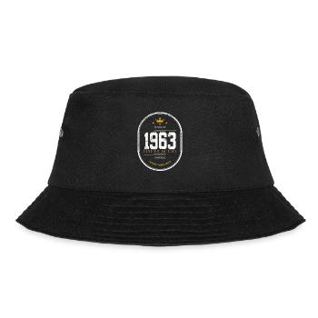 Hergestellt in 1963 Limited Edition Vintage - Bucket Hat - Schwarz - Vorne - Lela (165cm)