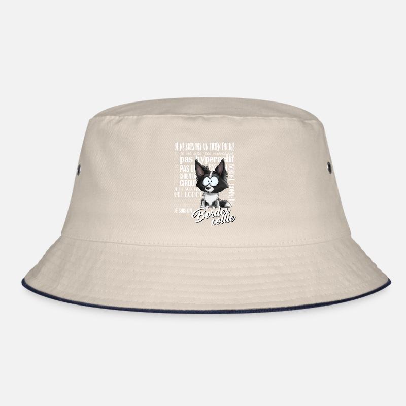 I'm Border Collie - Black FR Bucket Hat