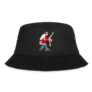 ballerina ballett dance dancer tanz taenzer yoga45 - Bucket Hat - Schwarz - Vorne - Lela (165cm)