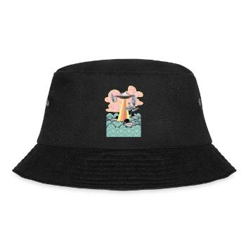 Flamingo - Bucket Hat - black - Front - Lela (165cm)