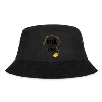 Ich weiß wie man Mädels trifft! - Bucket Hat - Schwarz - Vorne - Lela (165cm)