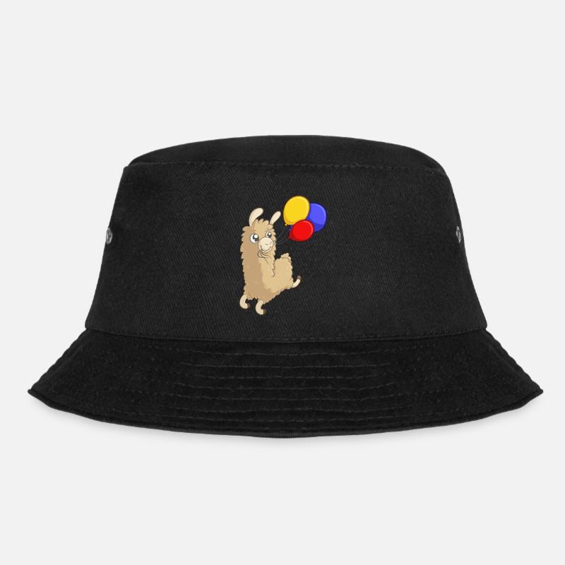 Birthday Alpaca - Bucket Hat - black