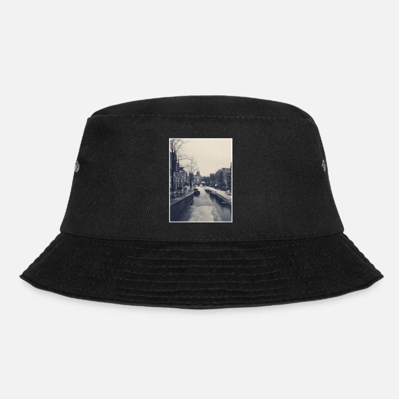 frozen amsterdam - Bucket Hat - Schwarz