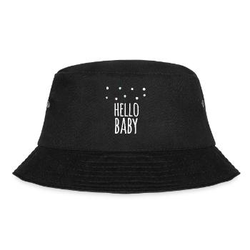 pregnant baby child born birth gift idea - Bucket Hat - black - Front - Lela (165cm)
