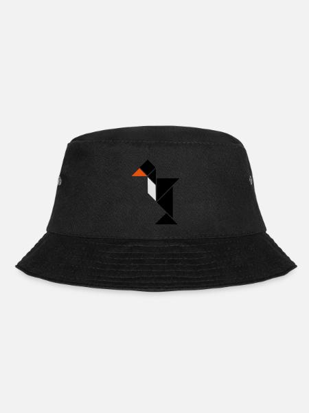 tangram pinguin - Bucket Hat - Schwarz