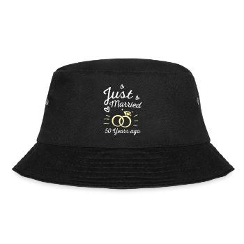 Hochzeitstag Gerade vor 50 Jahren geheiratet Geschenk - Bucket Hat - Schwarz - Vorne - Lela (165cm)