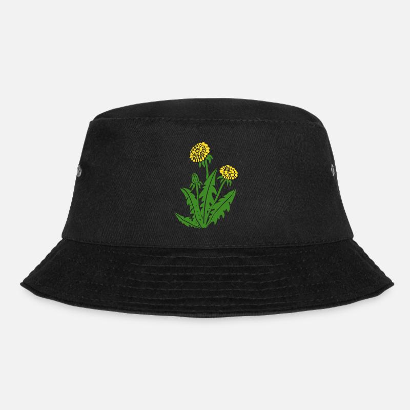 löwenzahn löwe pusteblume butterblume dandy lion - Bucket Hat - Schwarz