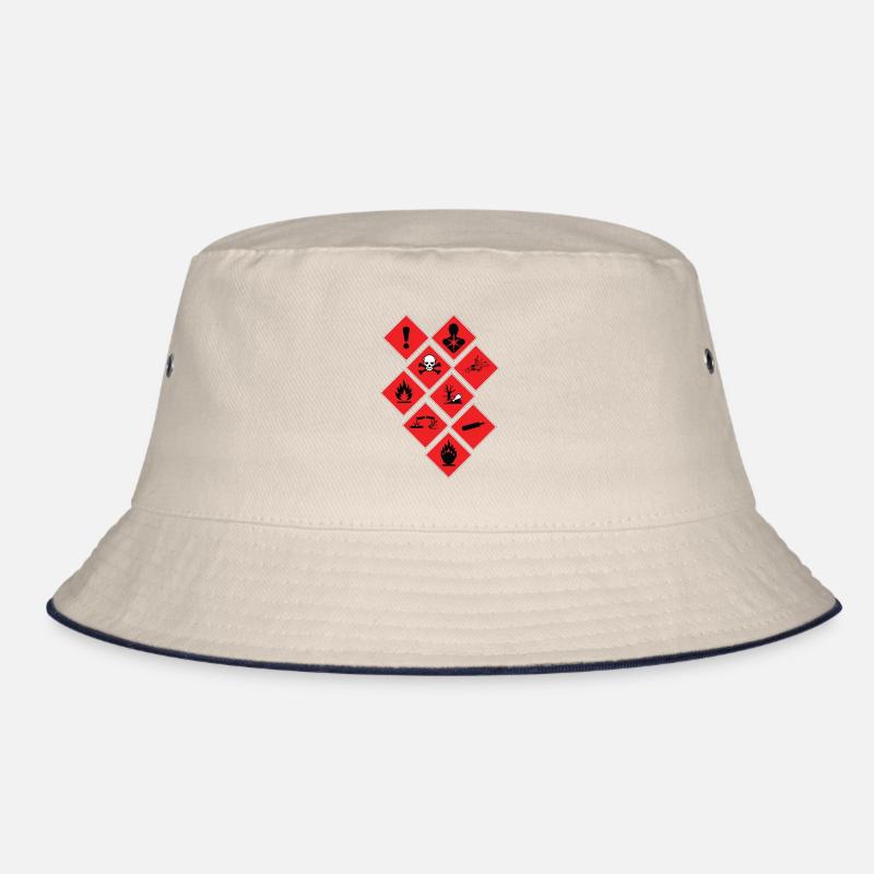 warning sign Bucket Hat